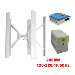 $97468.38 - Generador 2000W, 48V, Vientos de 3 a 45m/s, 5 Aspas, -40°C a 80°C, Controlador 2000W, 48V, Inversor 2000W, 120-220V, 1F, 60Hz.
, MXLGH-001, Empaque: 60X138X35 cm, 55kg, Envío: 0 a 20 Días