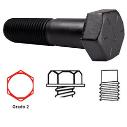 $16.44 - 1/4"Ø,6.3mmØ,Long: 1 1/4",31.8mm,Galvanizado,Grado 2,Hexagonal,1Pza., MXTNR-001, Empaque: 5X5X5 cm, 0.005kg, Envío: 10 Días