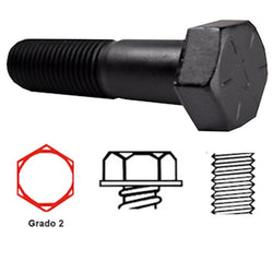 $29.13 - 3/8"Ø, 9.5mmØ, Long: 4 1/2", 114.3mm, Galvanizado, Grado 2, Hexagonal, 1Pza., MXTNR-102, Empaque: 5X5X5 cm, 0.005kg, Envío: 10 Días