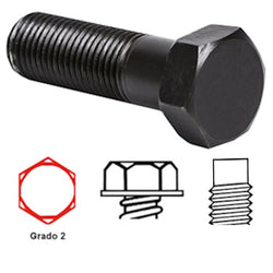 $16.49 - 1/4"Ø, 6.3mmØ, Long: 1 1/4", 31.8mm, Grado 2, Hexagonal, 1Pza., MXHTO-001, Empaque: 5X5X5 cm, 0.005kg, Envío: 10 Días
