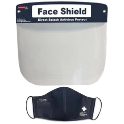 $467.71 - Kit, 2 pza, Careta/Cubrebocas, Dark Brown/Marrón Oscuro, PVC, Elástica, Non Woven Polipropileno, Lavable. , MXASH-014, Empaque: 34X27X1 cm, 0.07kg, Envío: Disponible